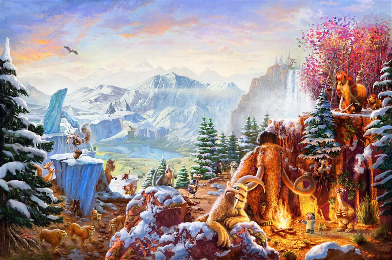 Ice Age TK Disney Peintures à l'huile
